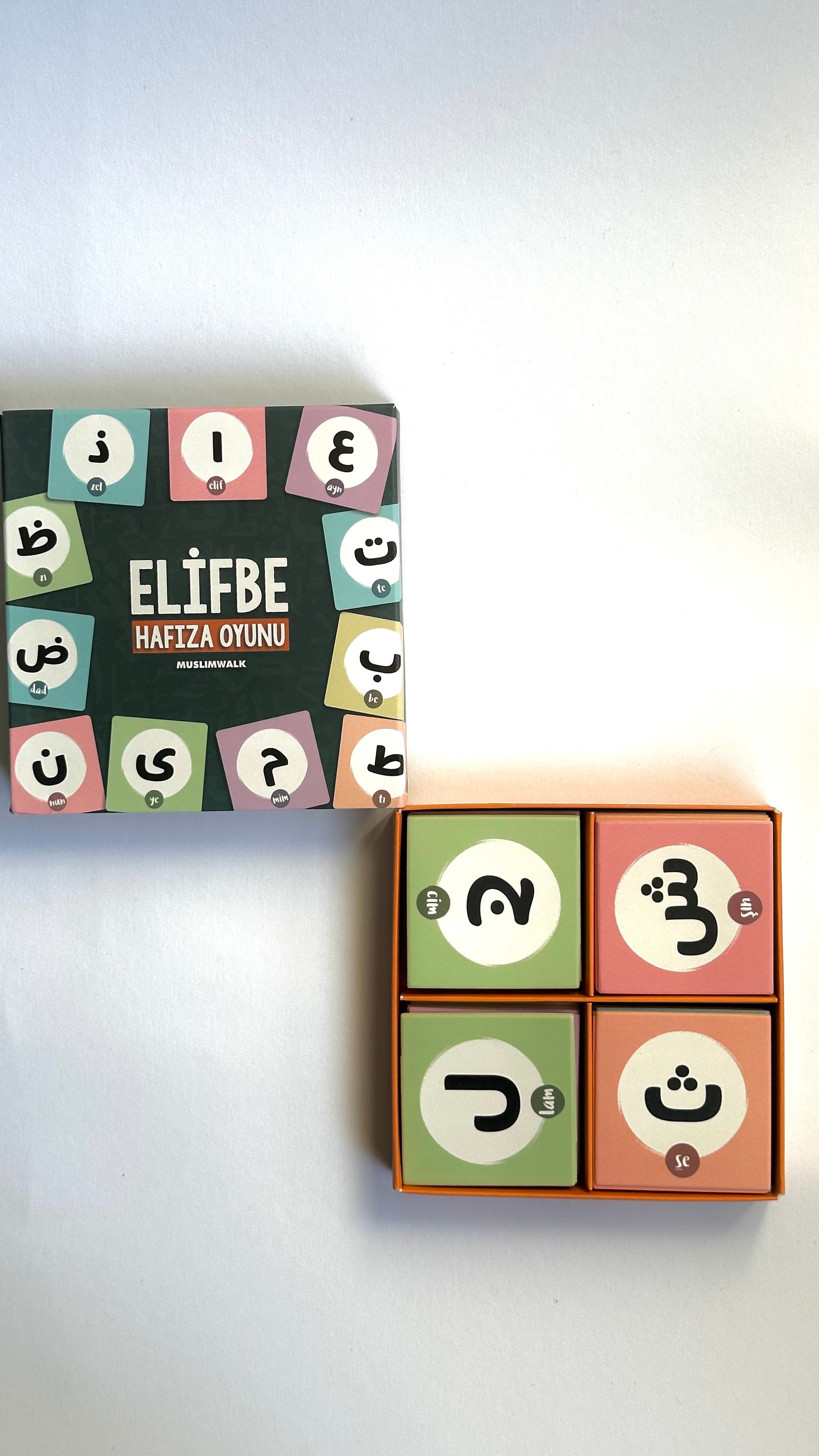 Playfully learning Elifba: Memory game with 60 colorful cards