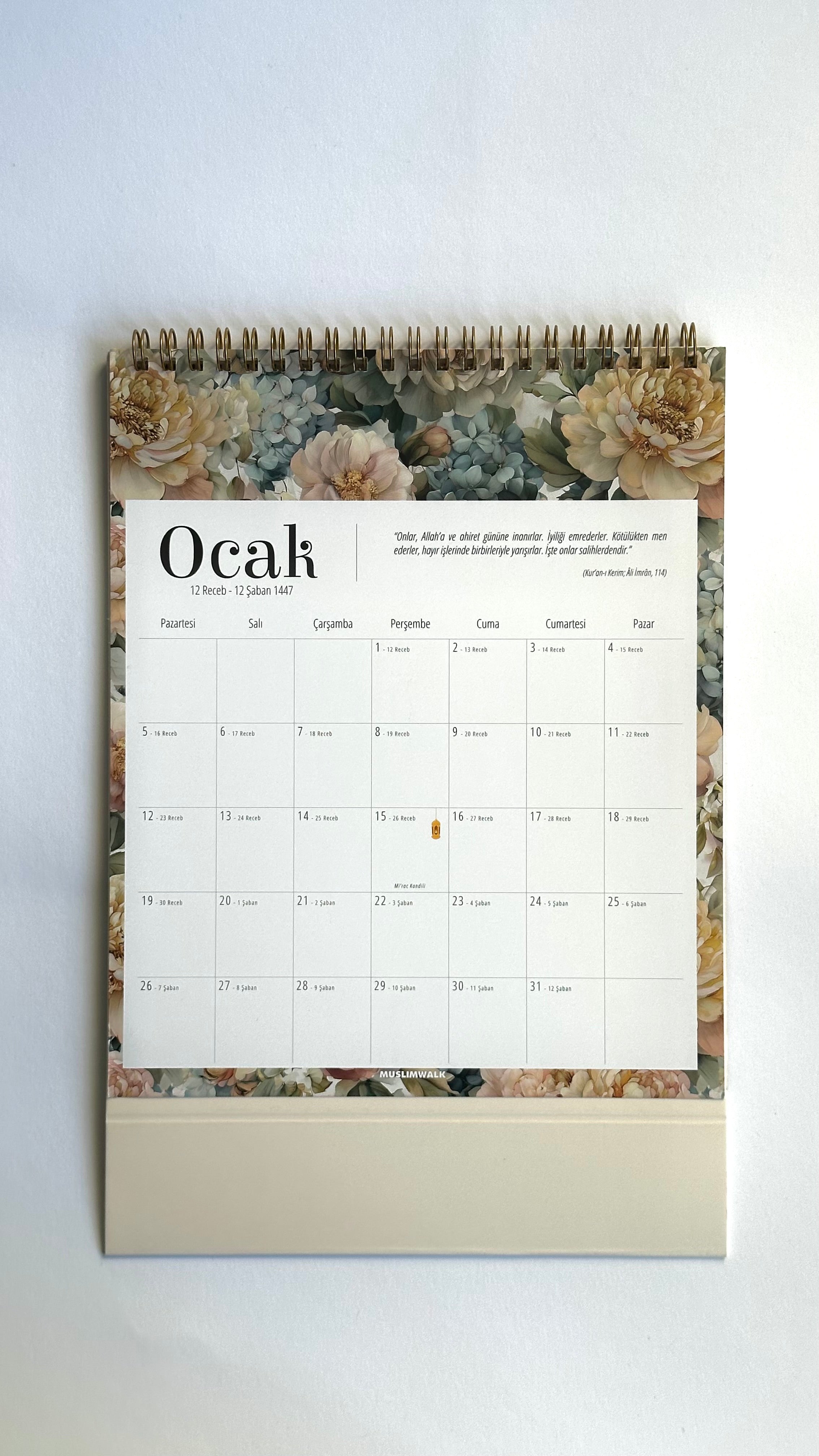 "Vintage Bloom" Tischkalender 2026
