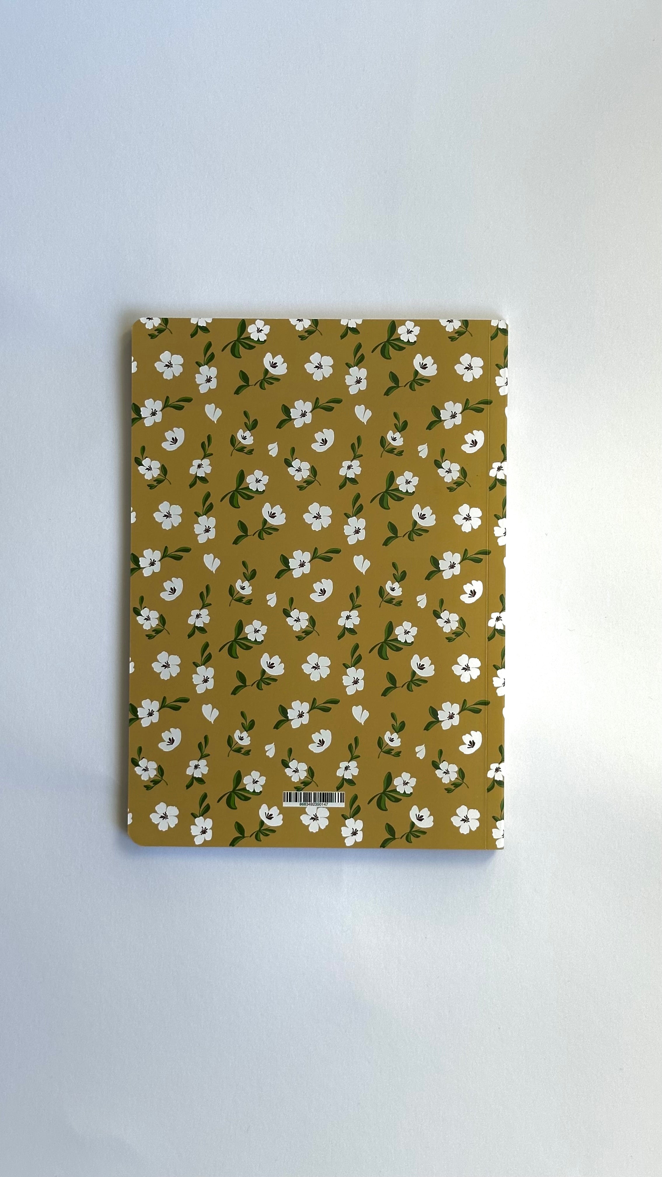 Aesthetic Notebook – Mustard Bloom Edition