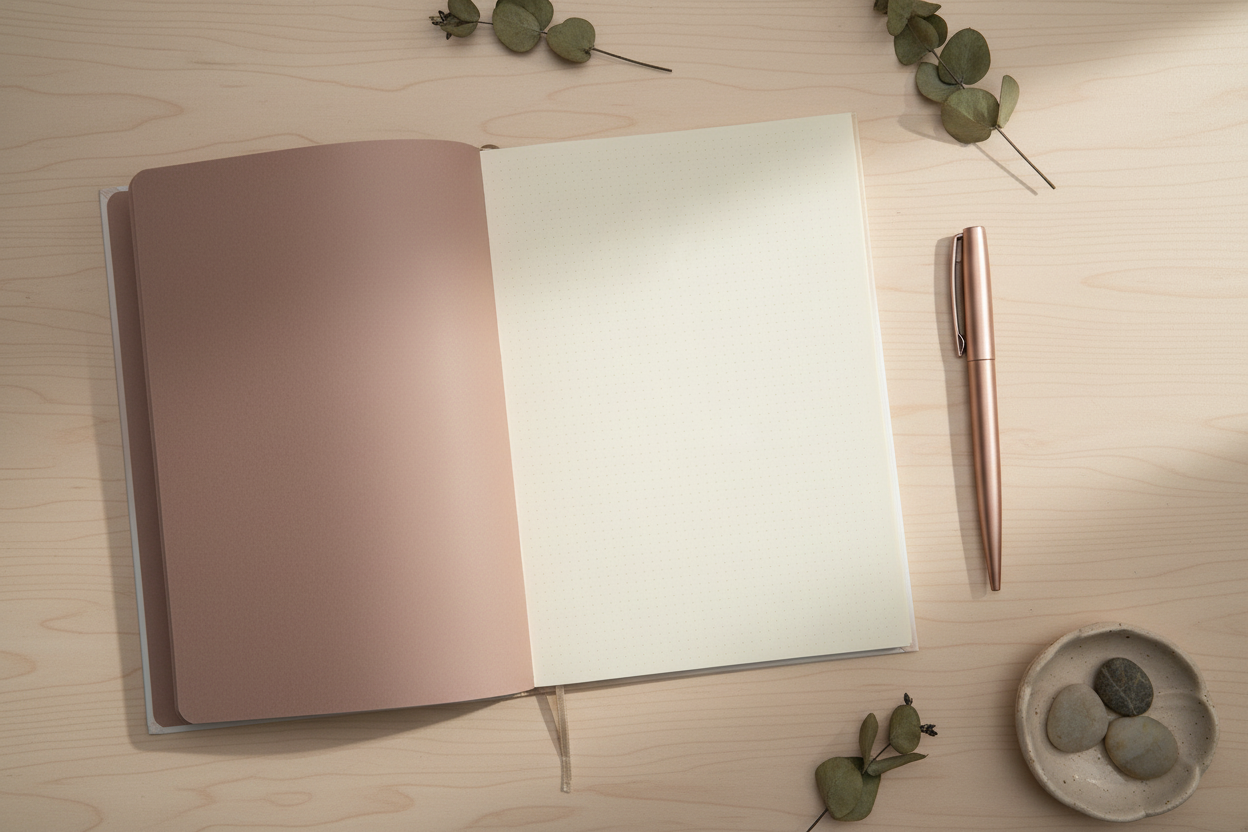Creamy Floral Excellence – Premium Bullet Journal