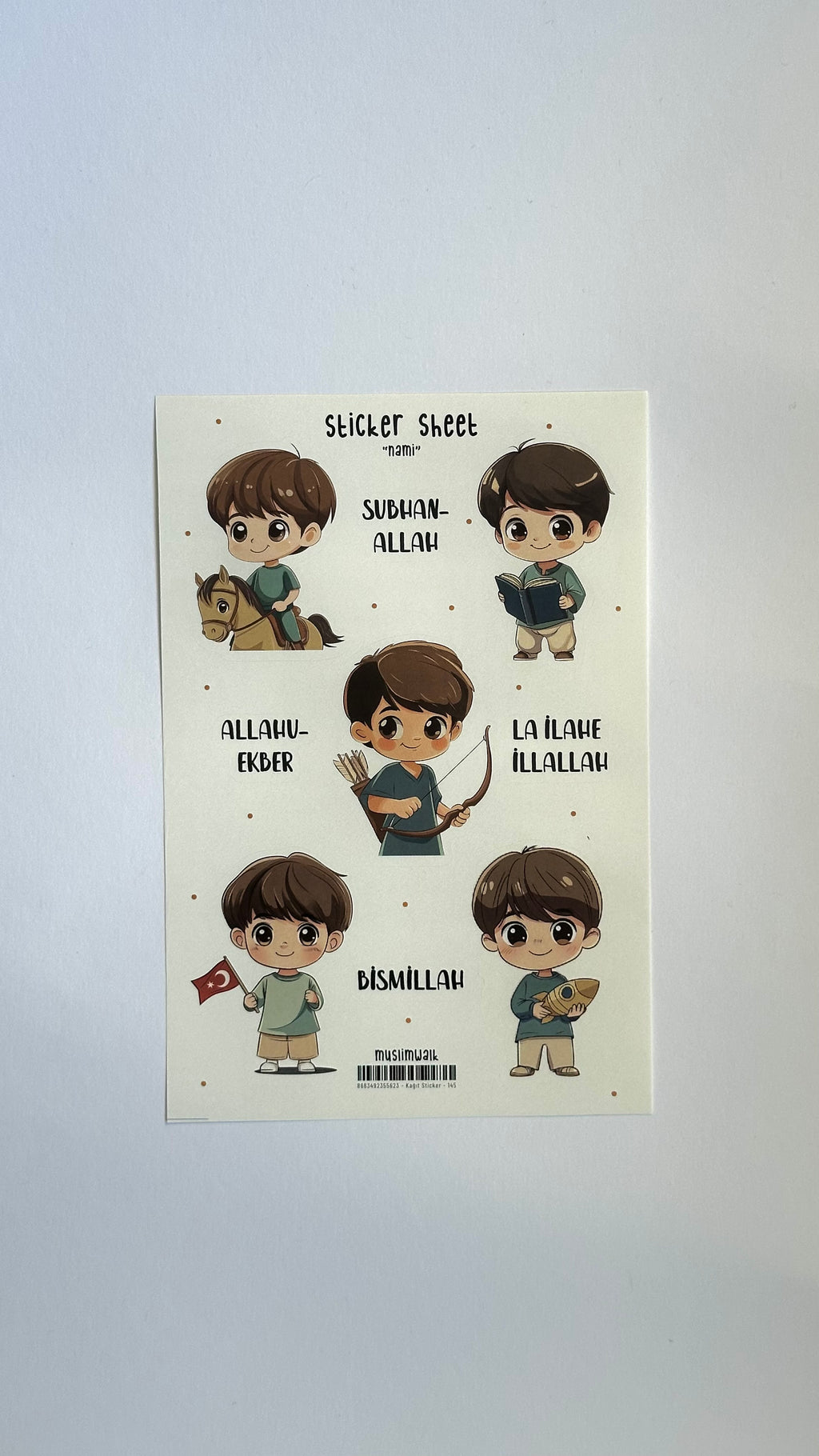 Stickerbogen "Nami" – Abenteuer & Glaube spielerisch vereint