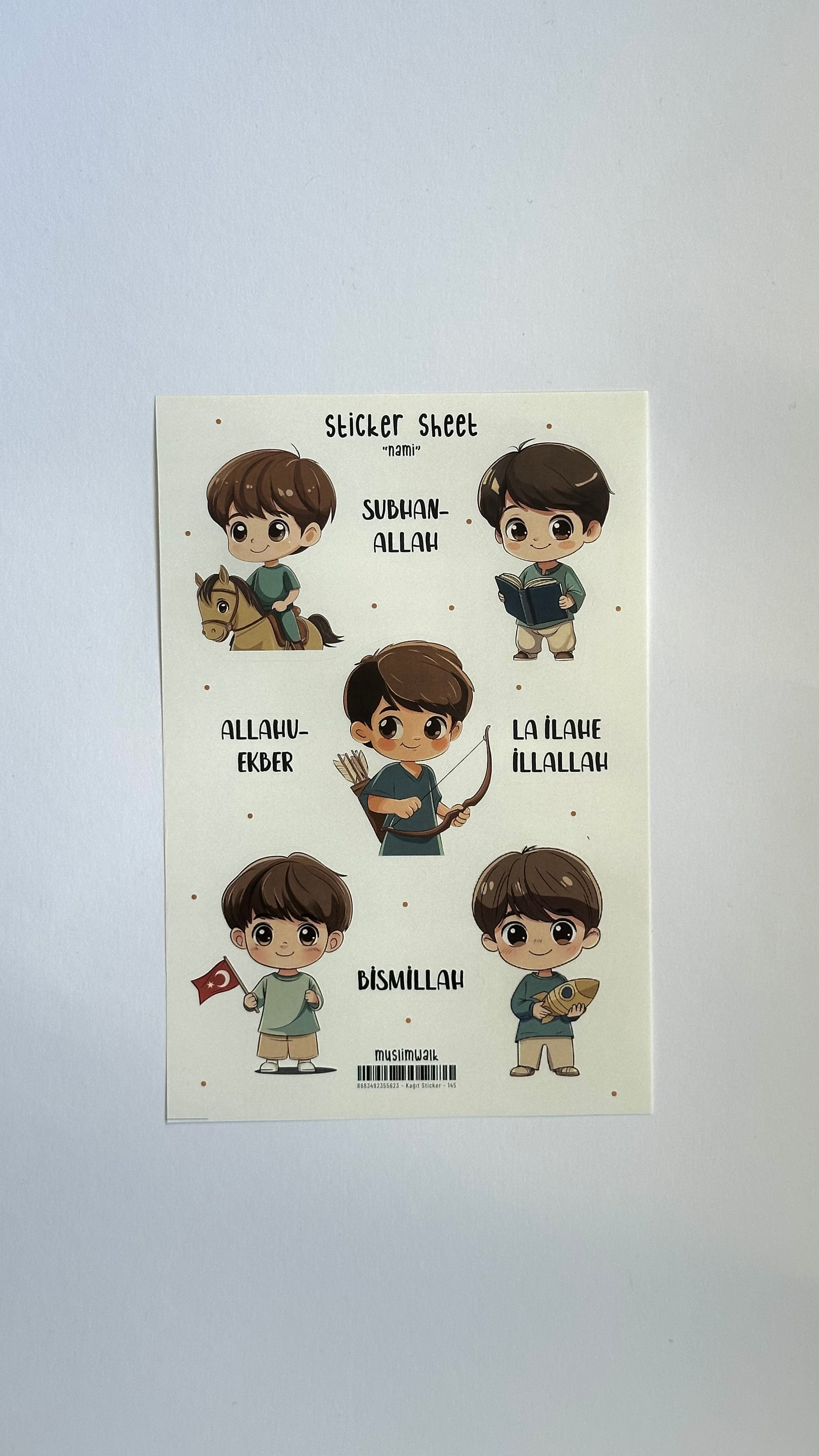Stickerbogen "Nami" – Abenteuer & Glaube spielerisch vereint