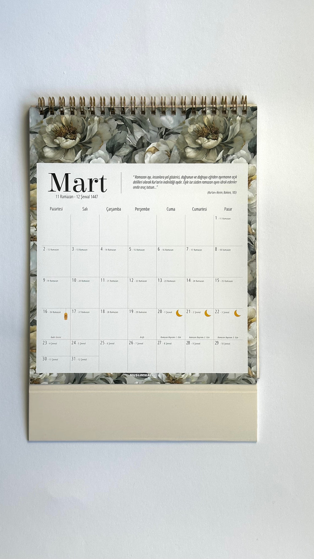 "Vintage Bloom" Tischkalender 2026