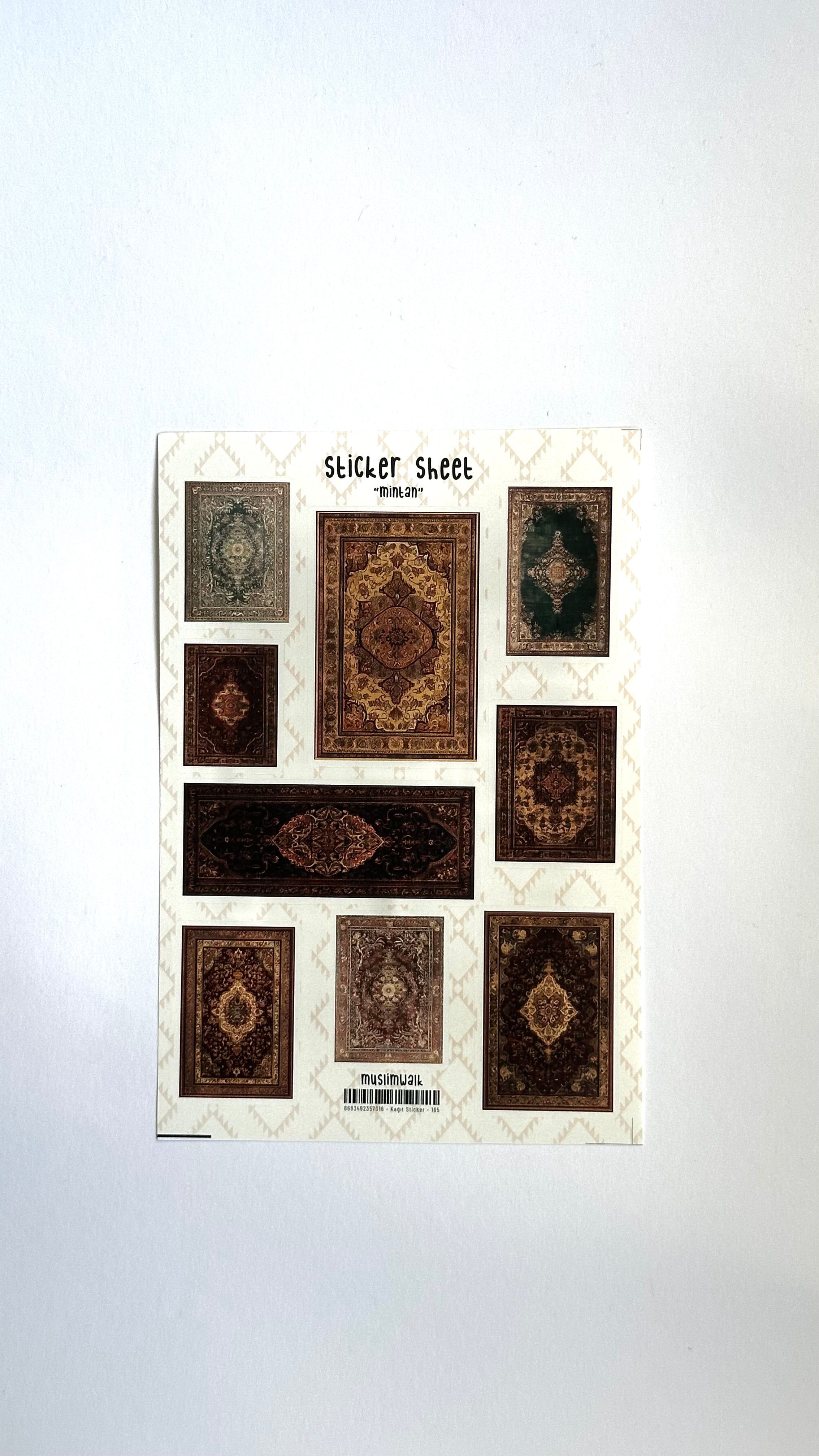 Stickerbogen "Mintan" – Zeitlose Muster & Tradition