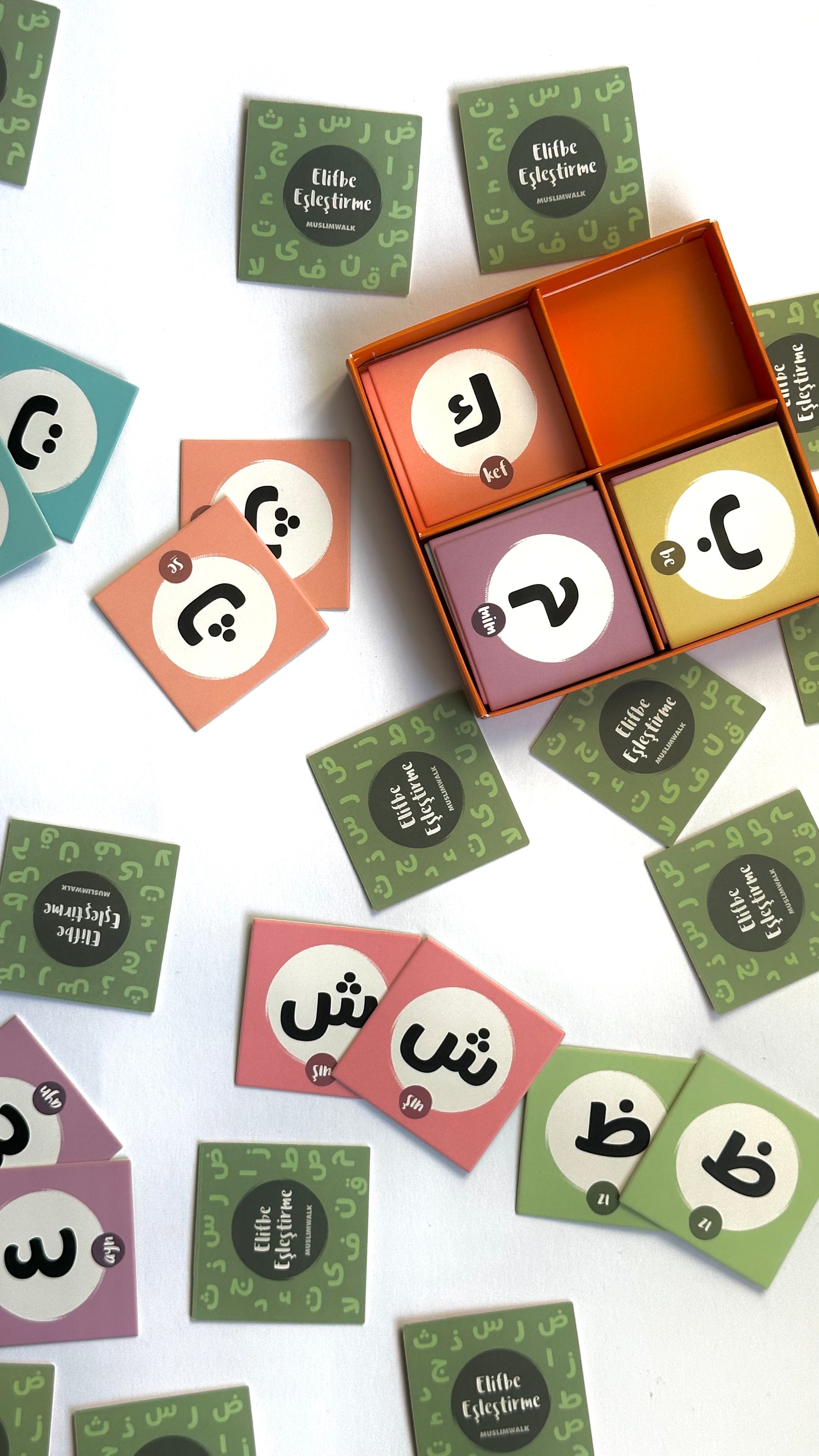 Playfully learning Elifba: Memory game with 60 colorful cards