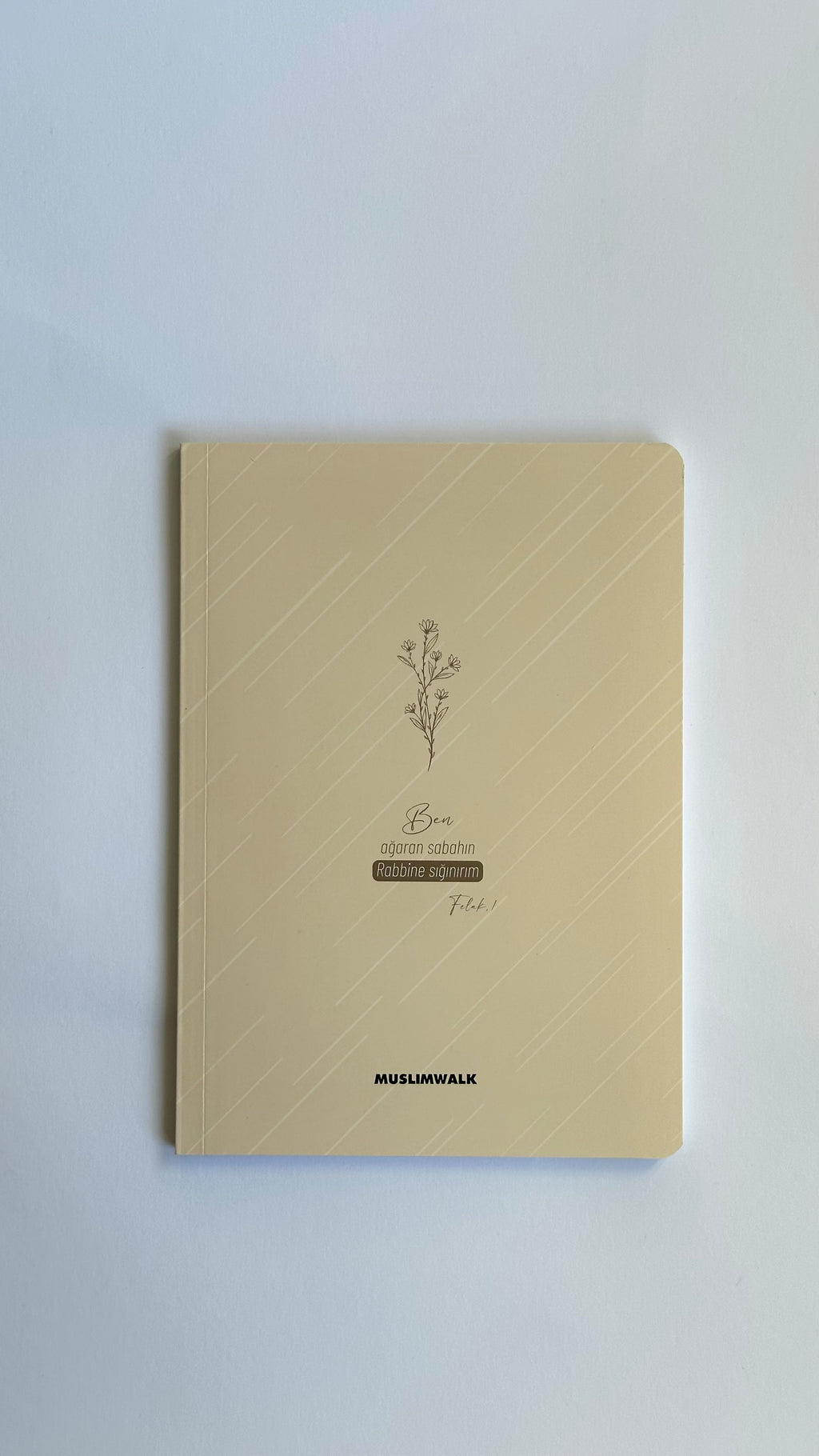 Aesthetic Notebook - Sand Beige Minimalist Floral Edition