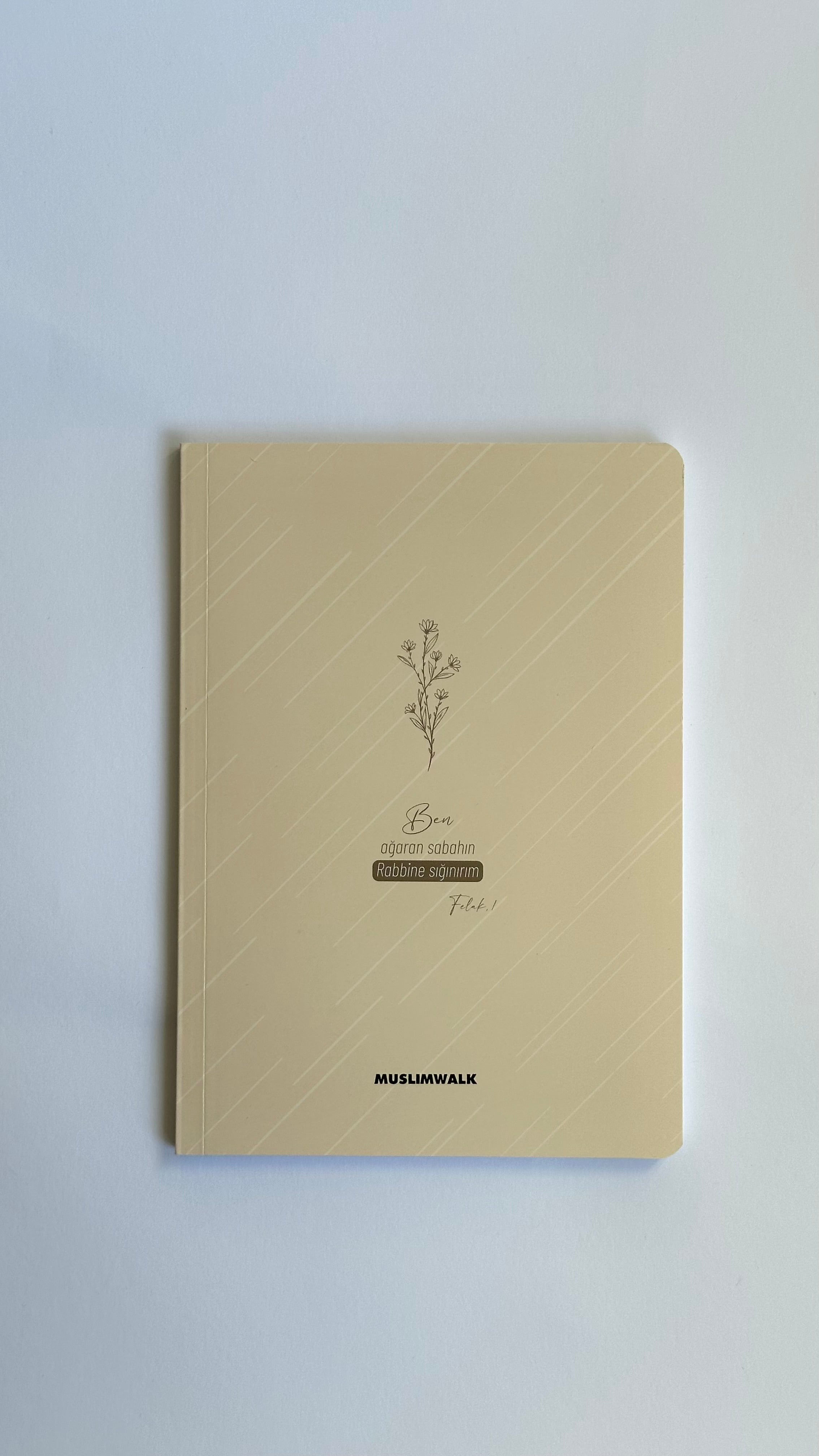 Aesthetic Notebook - Sand Beige Minimalist Floral Edition