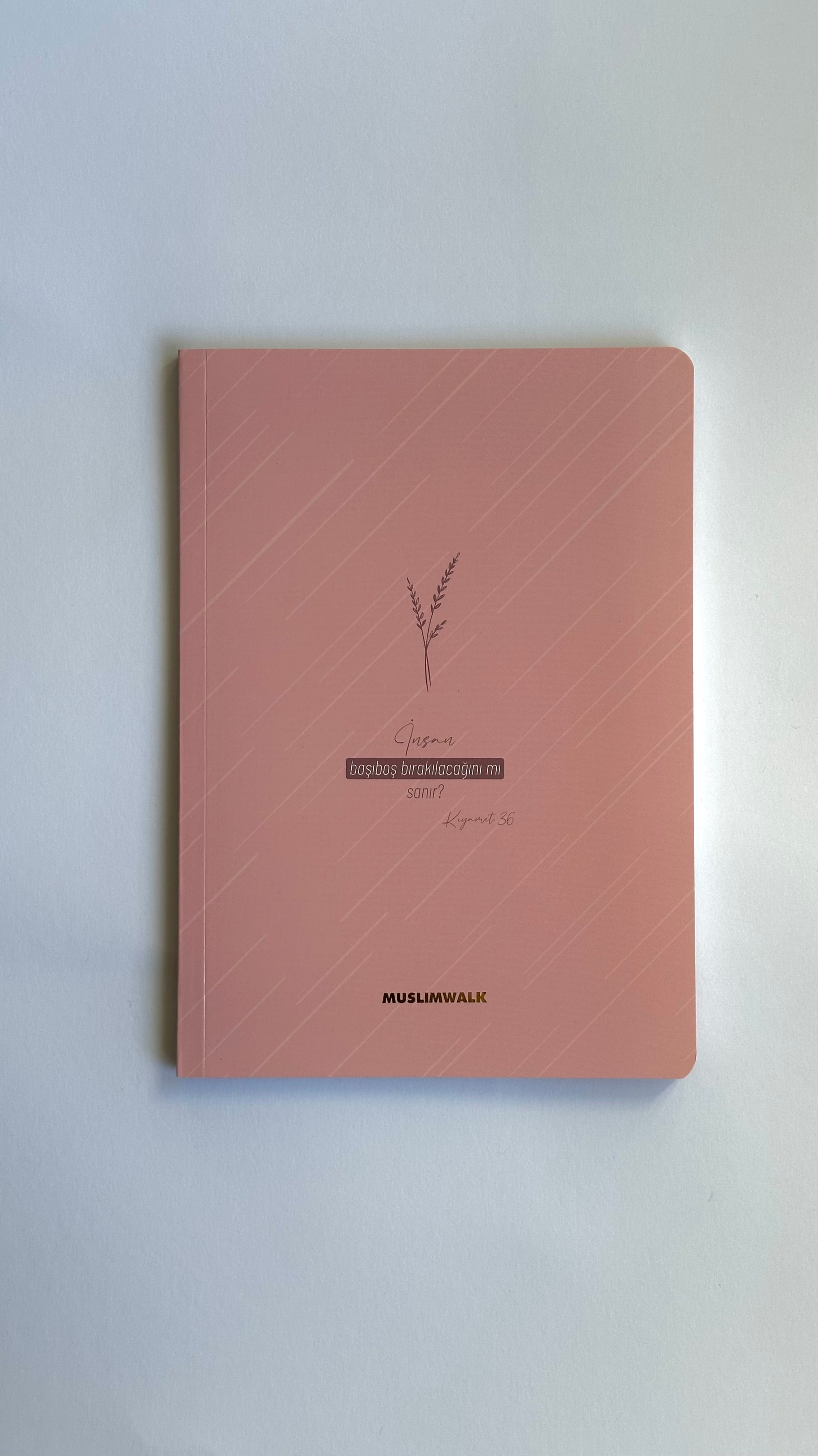Aesthetic Notebook - Dusty Rose Minimalist Floral Edition