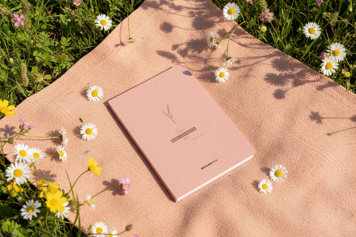 Ästhetisches Notizbuch - Dusty Rose Minimalist Floral Edition