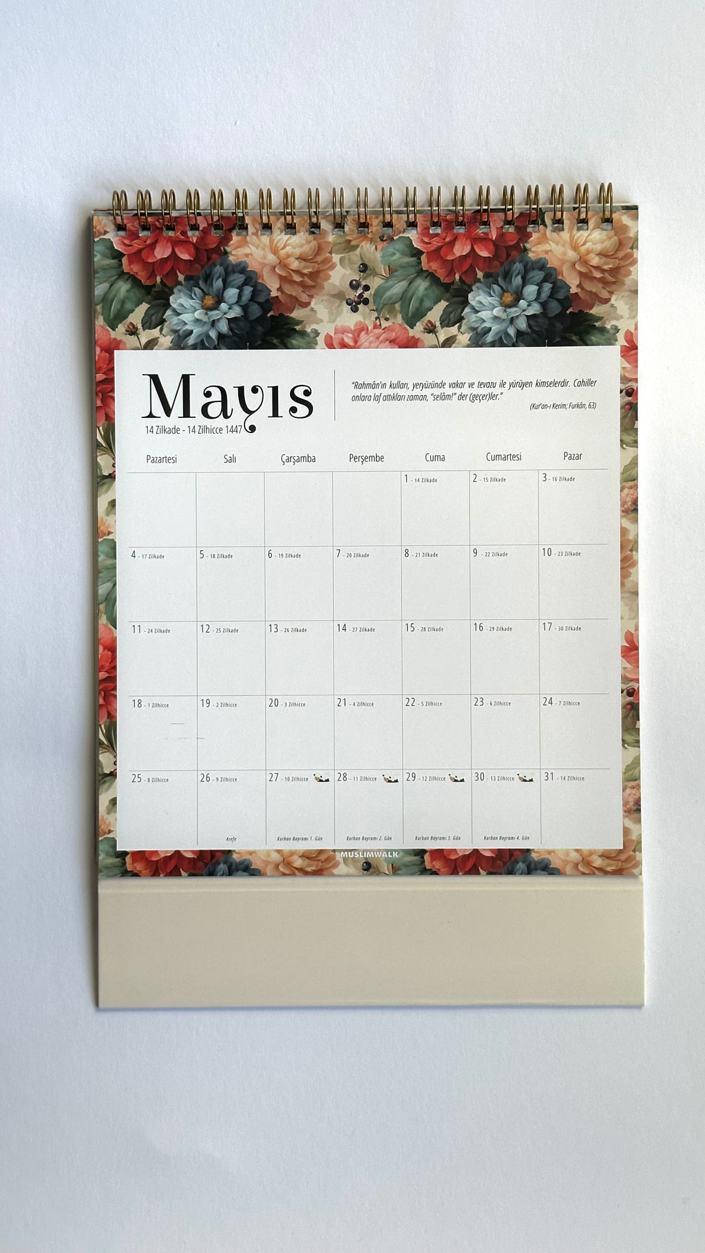 "Vintage Bloom" Tischkalender 2026