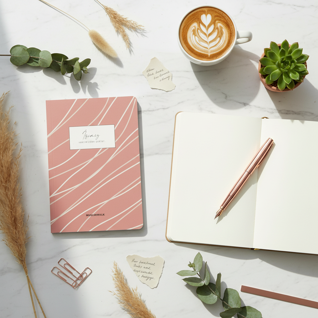 Aesthetic Notebook - Terra Rose Wave Edition