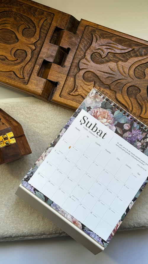 "Vintage Bloom" Tischkalender 2026