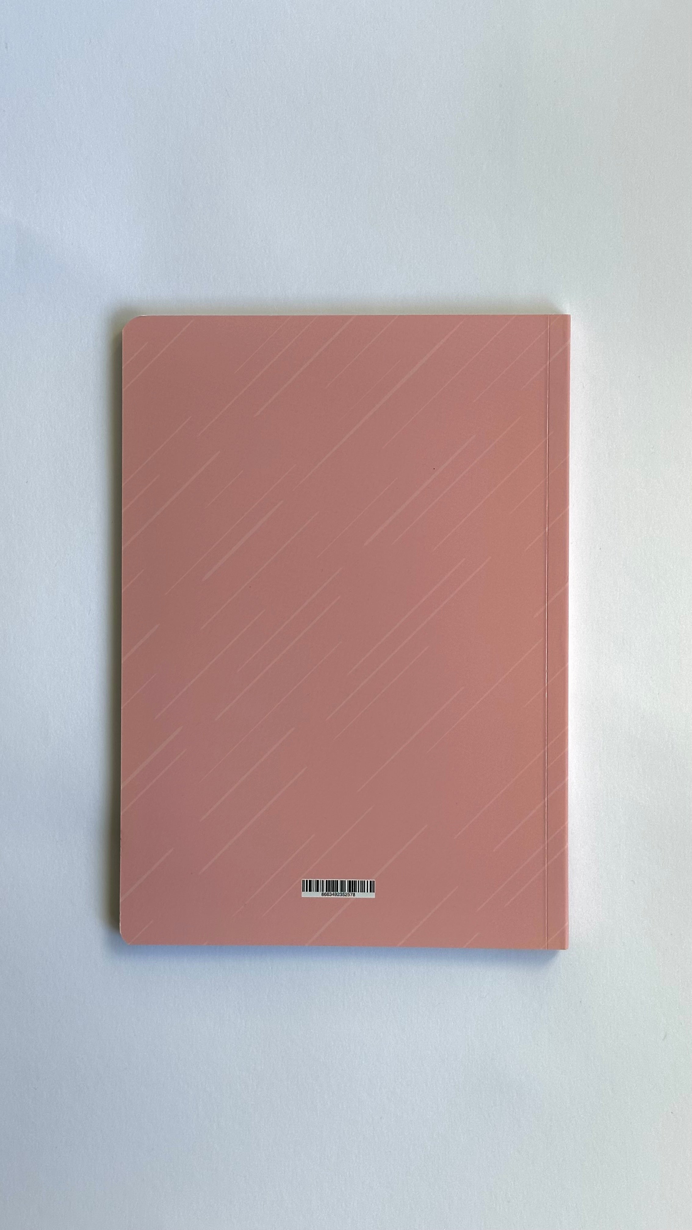 Aesthetic Notebook - Dusty Rose Minimalist Floral Edition