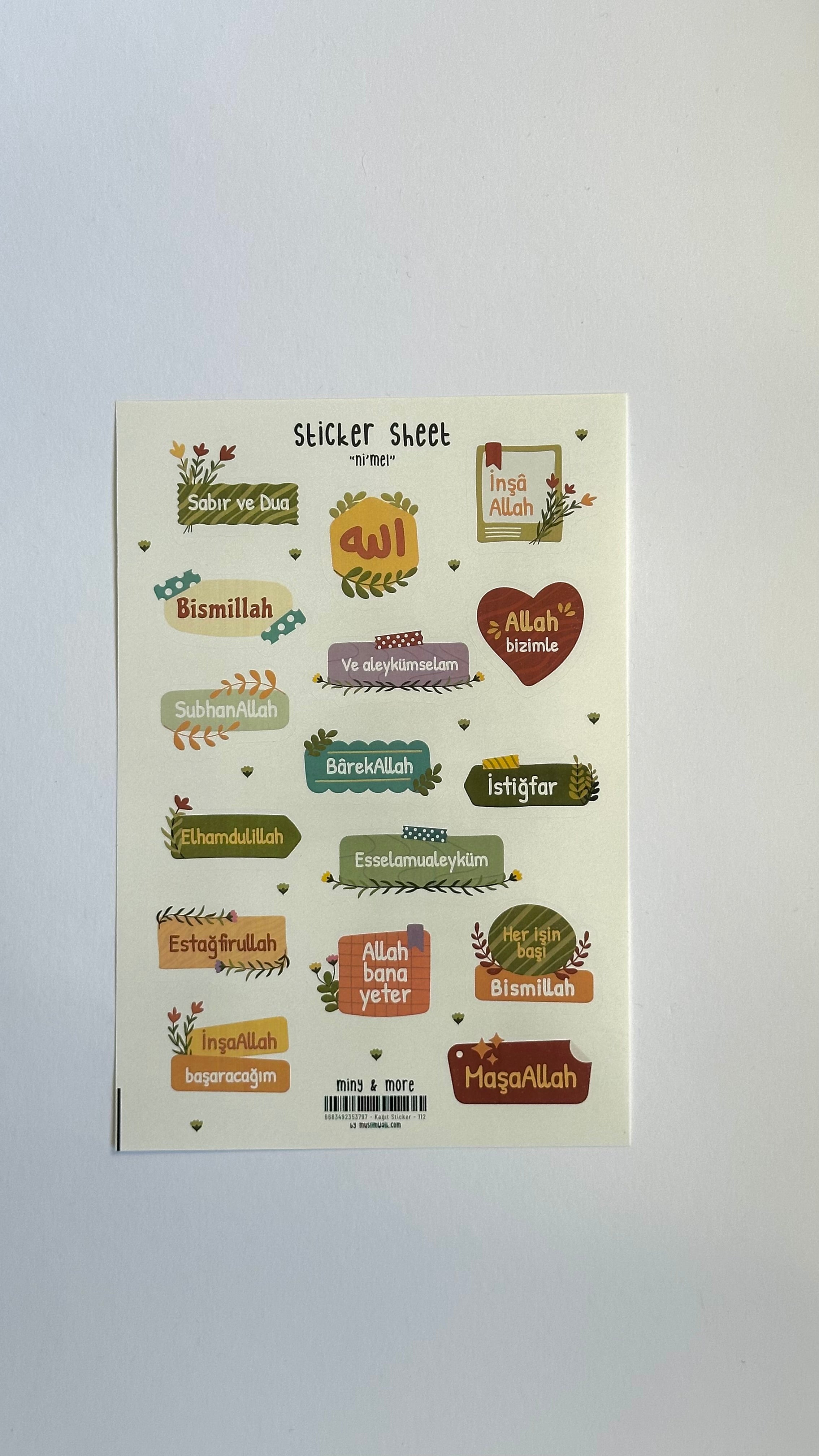 Stickerbogen "Miny & More" – Islamische Alltagsbegleiter