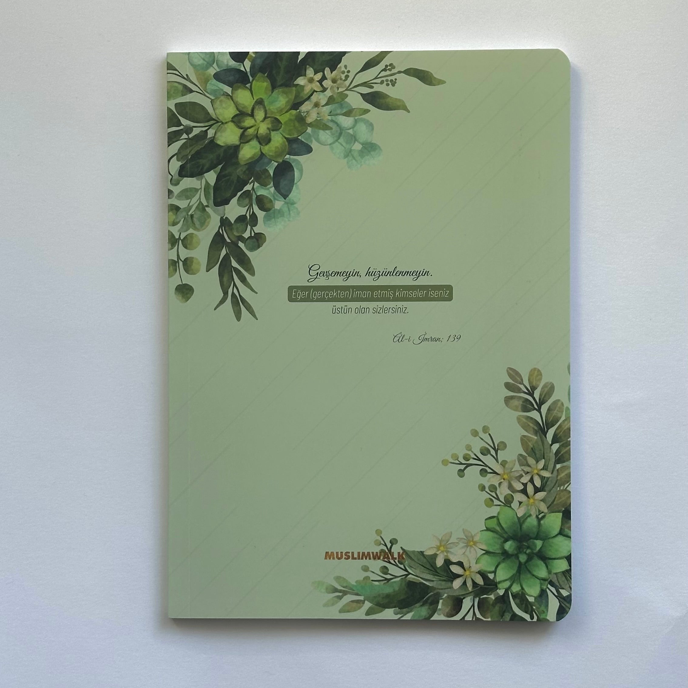 Aesthetic Notebook – Floral Green Edition