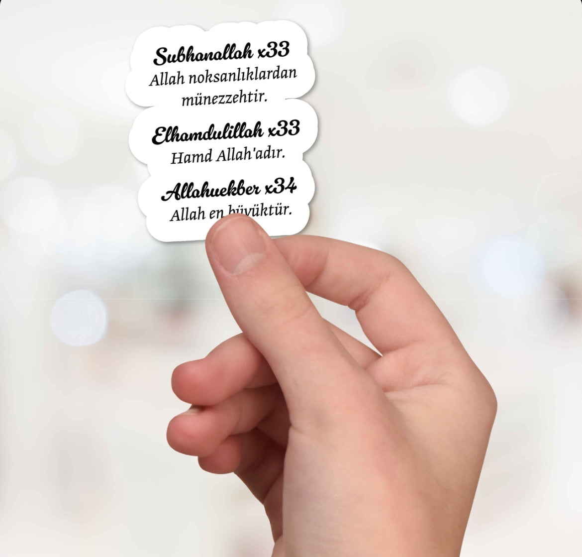 Stickerbogen "Yakin" – Tägliche Zikir-Begleiter